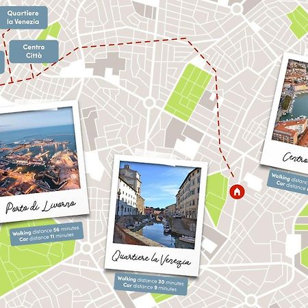 [FREE PARKING] Appartamento 5 STELLE elegante con suite Livorno Esterno foto